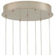 Lazio 7 Light 16 inch Silver Multi-Drop Pendant Ceiling Light