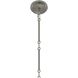 Pilar 6 Light 50 inch Brushed Nickel Chandelier Ceiling Light