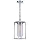 Neo 1 Light 8 inch Satin Aluminum Outdoor Pendant