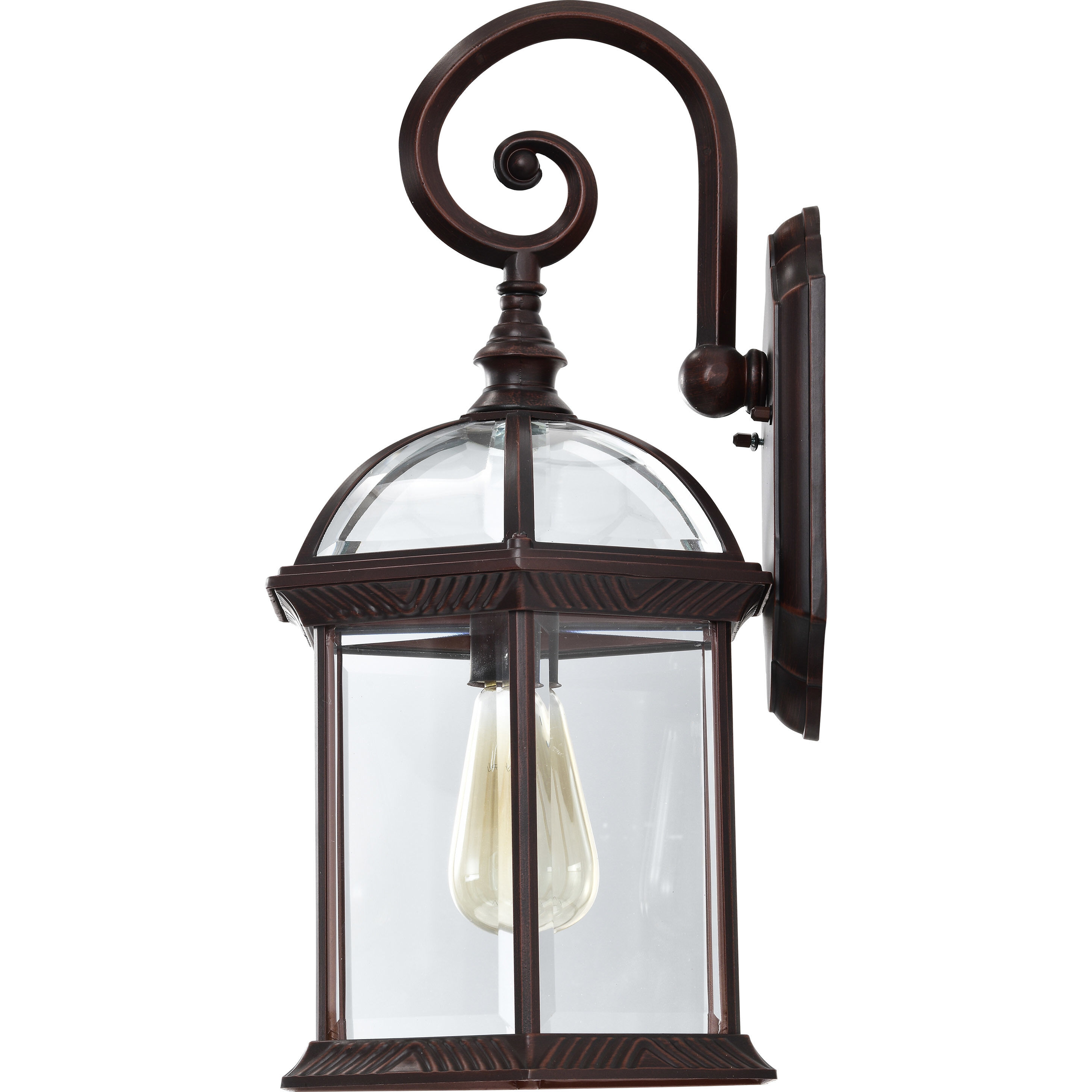 Boxwood 1 Light 19 inch Rustic Bronze Outdoor Wall Lantern