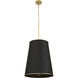 Coco 9 Light 20 inch Matte Black/French Gold Foyer Pendant Ceiling Light