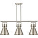 Newton Cone 3 Light 42 inch Satin Nickel Island Light Ceiling Light