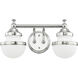 Oldwick 2 Light 15 inch Polished Chrome Bath Vanity Wall Light
