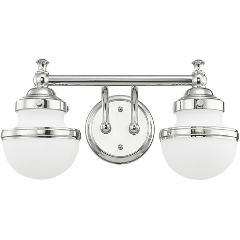 Oldwick 2 Light 15 inch Polished Chrome Bath Vanity Wall Light