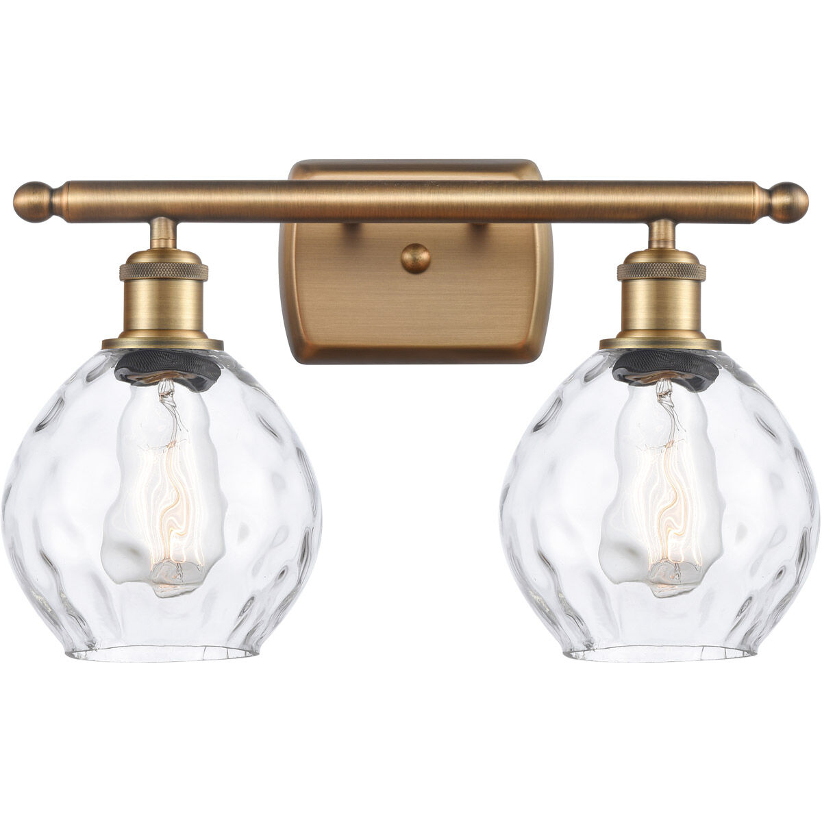 Ballston Small Waverly LED 16 inch Brushed Brass Bath Vanity Light Wall Light, Ballston