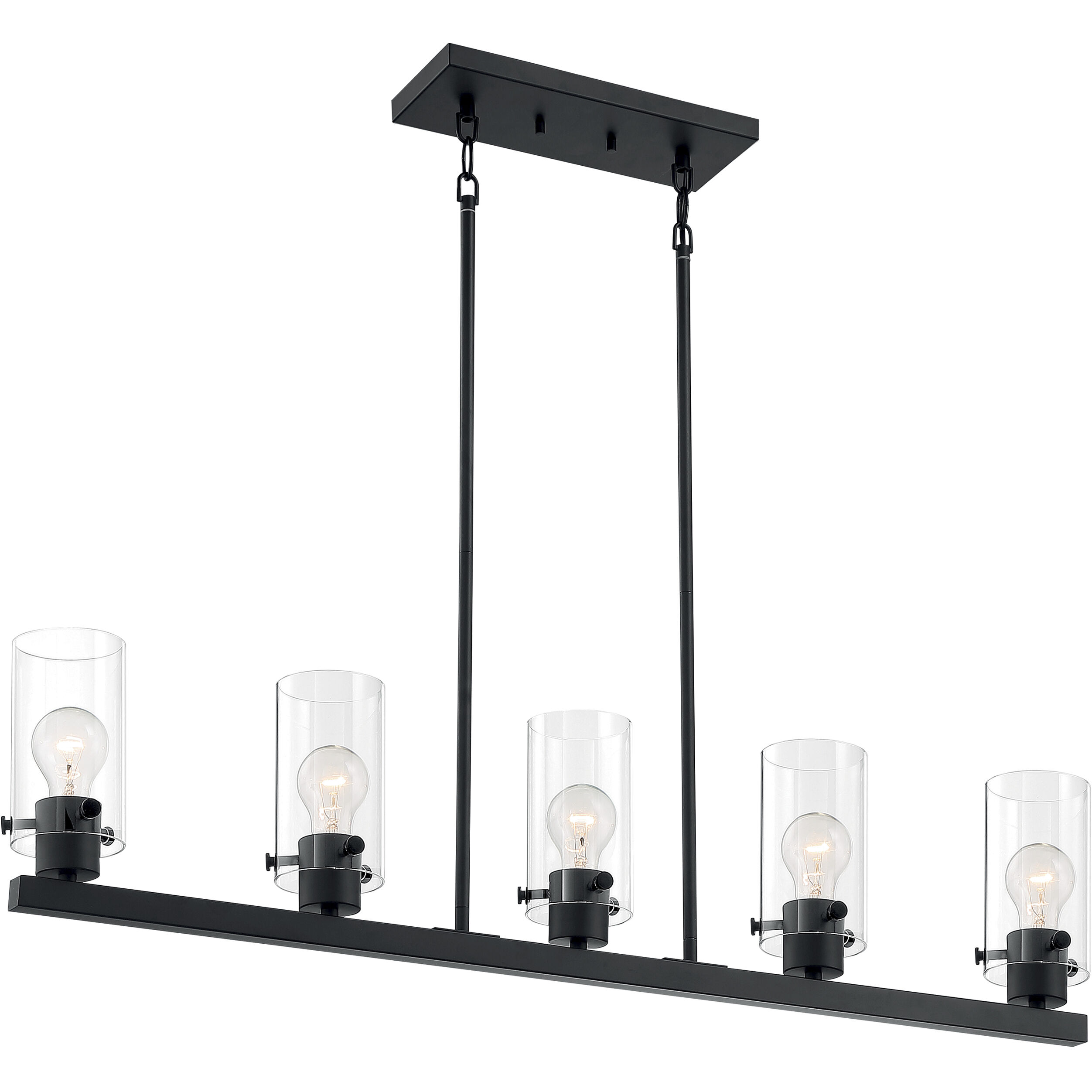 Sommerset 5 Light 4.5 inch Matte Black Pendant Ceiling Light