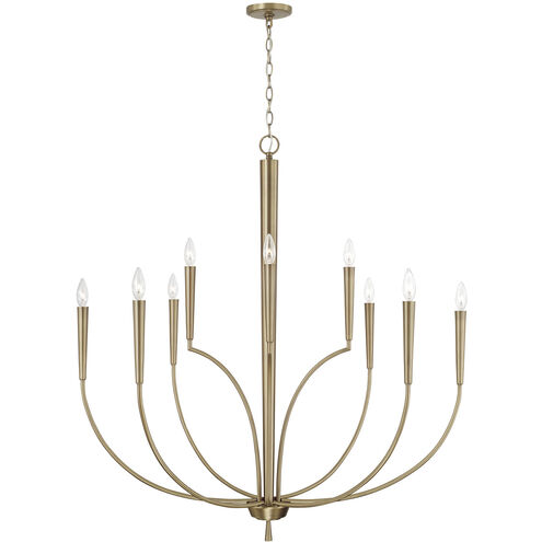 Holden 10 Light 40 inch Aged Brass Chandelier Ceiling Light