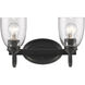 Parrish Vanity Wall Light in Matte Black