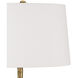 Piaf 69.5 inch 150 watt Antique Brass Floor Lamp Portable Light