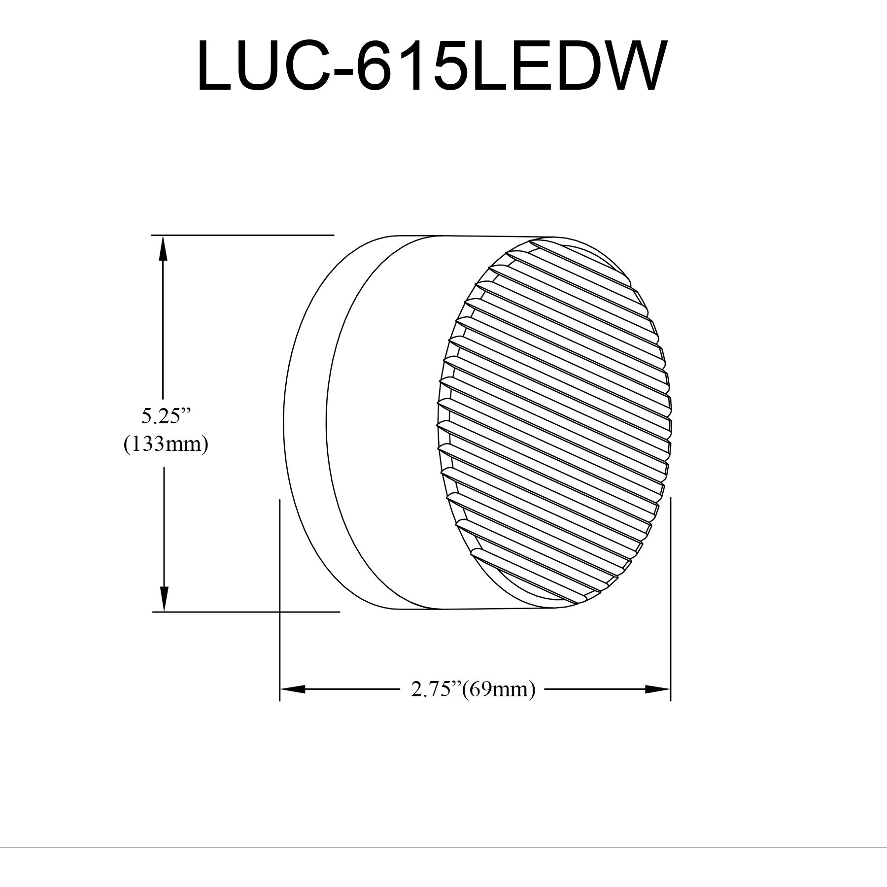 Lucia LED 5.3 inch Polished Chrome Wallchiere Wall Light