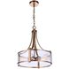 Elliot 5 Light 16 inch Satin Brass Pendant Ceiling Light