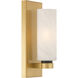 Wexmere 1 Light 4.5 inch Legacy Brass and Dark Matte Black Wall Sconce Wall Light