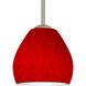 Bolla LED Satin Nickel Stem Pendant Ceiling Light