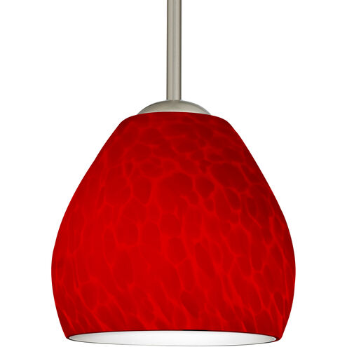 Bolla LED Satin Nickel Stem Pendant Ceiling Light