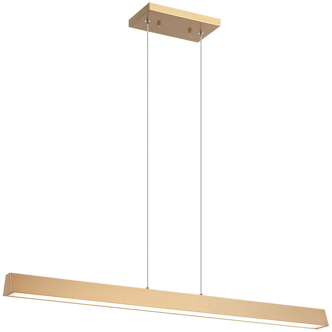 Isosceles LED 2 inch Aged Gold Brass Chandelier Ceiling Light