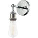 Bulstrode's Workshop 1 Light 4.5 inch Chrome Wall Sconce Wall Light