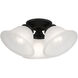 Wynnewood 3 Light 16 inch Black Flush Mount Ceiling Light