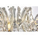 Maria Theresa 8 Light 36 inch Chrome Flush Mount Ceiling Light in Royal Cut