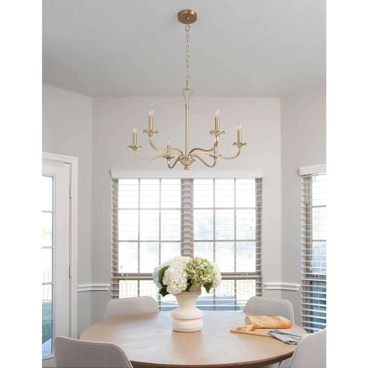 Maryse 6 Light 29 inch Aged Brass Chandelier Ceiling Light