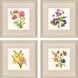 Fleur Melange Green and Red and Pink and Yellow Framed Art, Propac