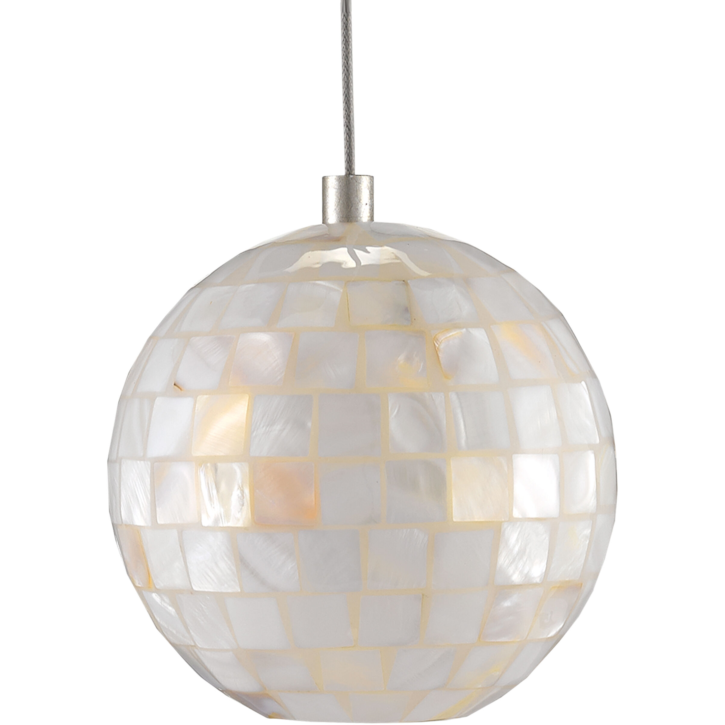 Finhorn 3 Light 10.5 inch Painted Silver/Pearl Multi-Drop Pendant Ceiling Light
