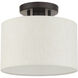 Meadow 1 Light 10 inch English Bronze Semi Flush Ceiling Light