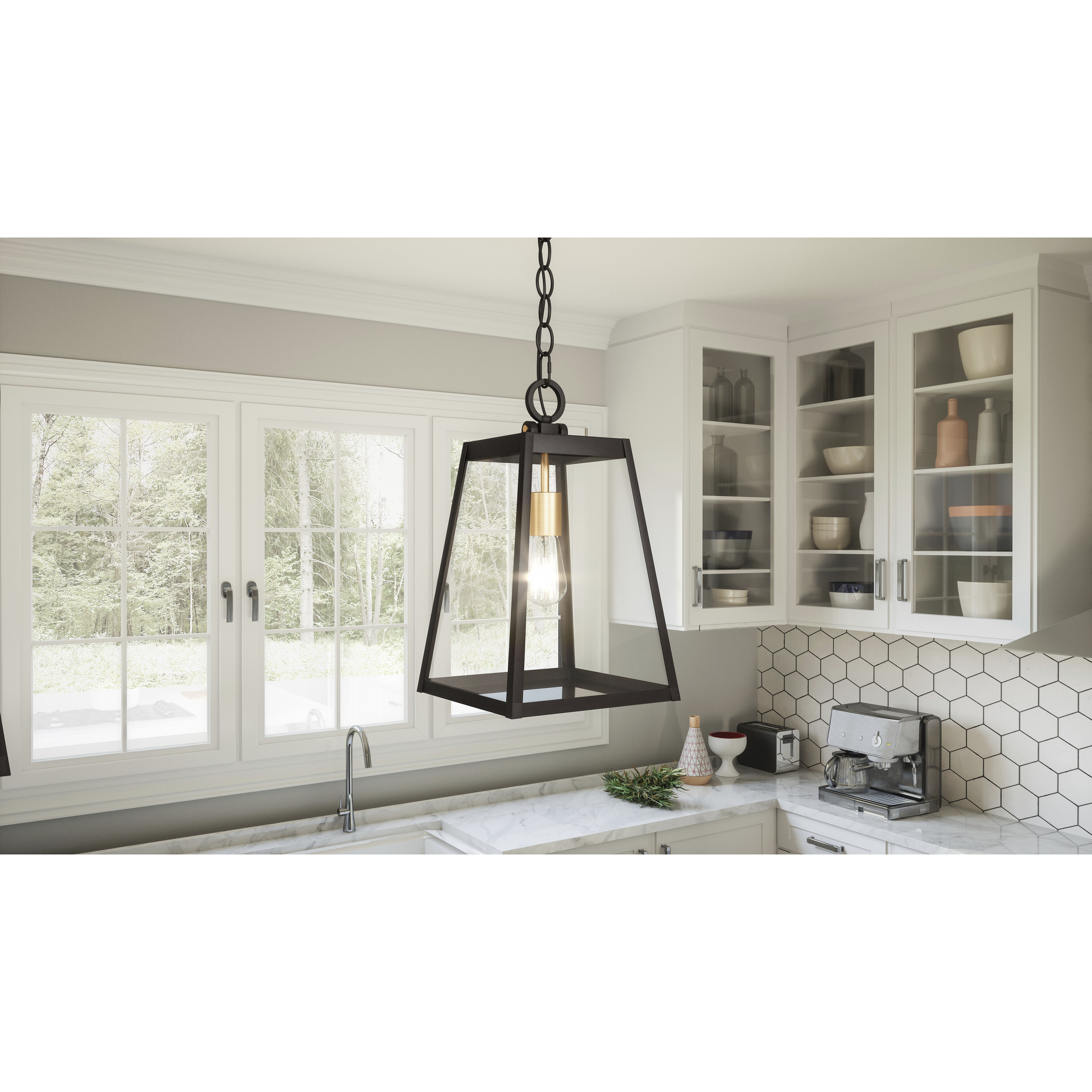 Amberly Grove 1 Light 9 inch Western Bronze Mini Pendant Ceiling Light