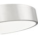 Coronado LED 20 inch Brushed Nickel Flush Mount Ceiling Light