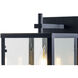 Back Bay 3 Light 16.75 inch Matte Black Outdoor Wall Sconce