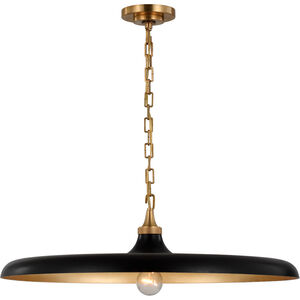 Visual Comfort Thomas O'Brien Piatto LED 24 inch Hand-Rubbed Antique Brass Pendant Ceiling Light in Aged Iron, Large TOB5116HAB-AI - Open Box