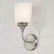 Presley 1 Light 5.5 inch Brushed Nickel Sconce Wall Light