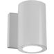 Vessel LED 5.6 inch White Outdoor Wall Light in 1, 2700K