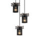 Circa 3 Light 7 inch Brushed Nickel Pendant Ceiling Light in Cylinder with Flat Rim