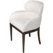 Lucien Dark Brown and Off-White Dining Chair