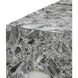 Crystalline 32.75 X 32.75 inch Gray Agate Coffee Table