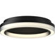 Calix LED 15.75 inch Black Flush Mount Ceiling Light