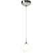 Ume 1 Light 6.2 inch Sterling Mini Pendant Ceiling Light in Frosted