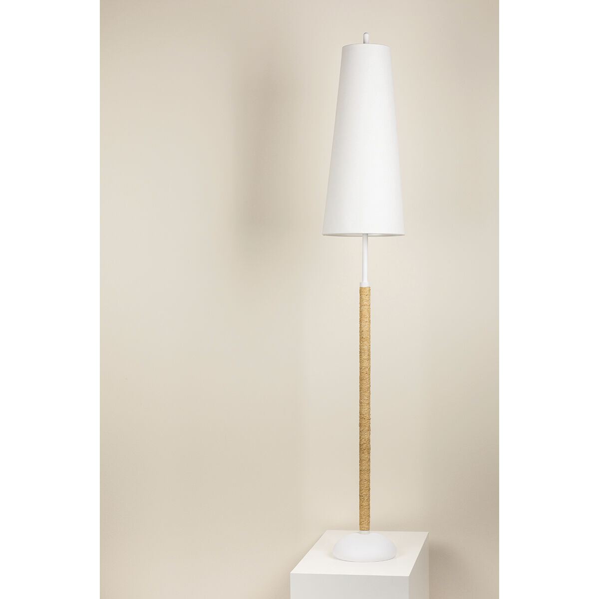 Mariana 70 inch 60.00 watt Textured White Floor Lamp Portable Light