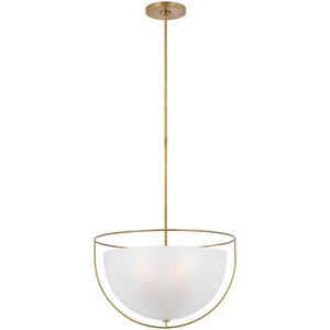 Paloma Contreras Odeon LED 18 inch Hand-Rubbed Antique Brass Pendant Ceiling Light, Large