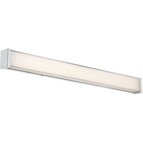 Svelte LED 34.5 inch Chrome Bath Vanity & Wall Light in 3000K, dweLED