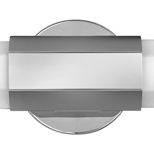 Facet LED 26 inch Polished Nickel Vanity Light Wall Light, Vertical