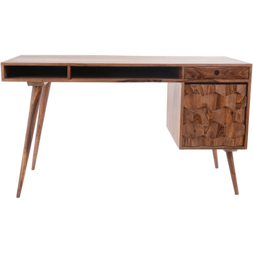 O2 54 X 22 inch Natural Desk in Brown