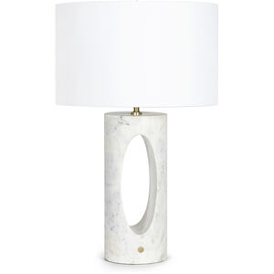 Portia 28.5 inch 150.00 watt White Table Lamp Portable Light
