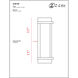 Fallow 2 Light 21.63 inch Black Outdoor Wall Light