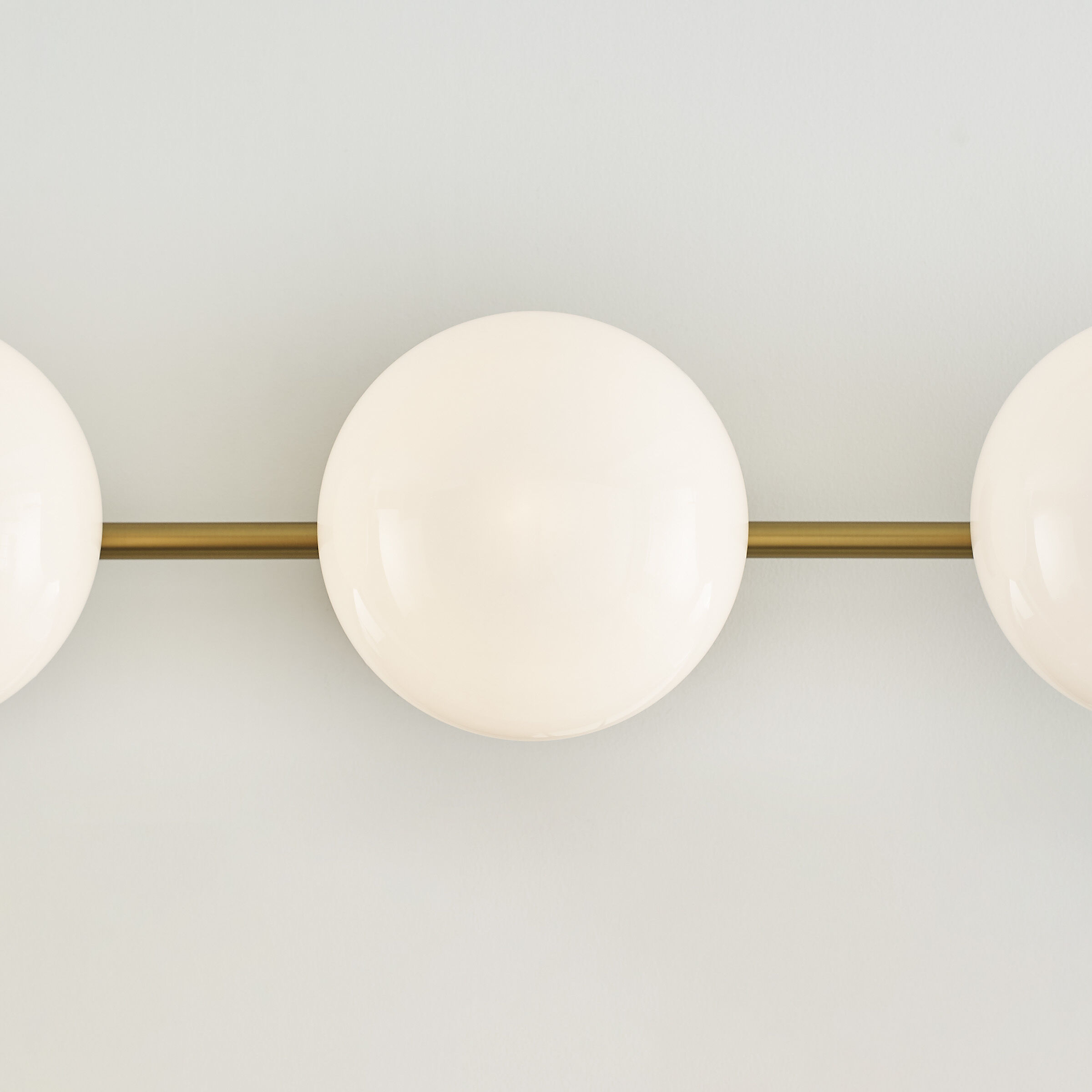 ED Ellen DeGeneres Lune 3 Light 27.38 inch Burnished Brass Vanity Light Wall Light