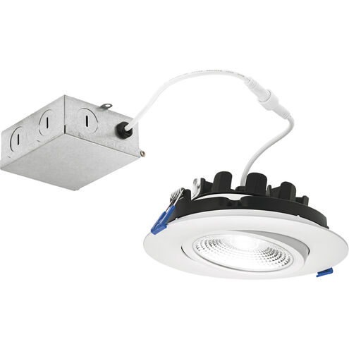 Direct To Ceiling Gimble Textured White Downlight