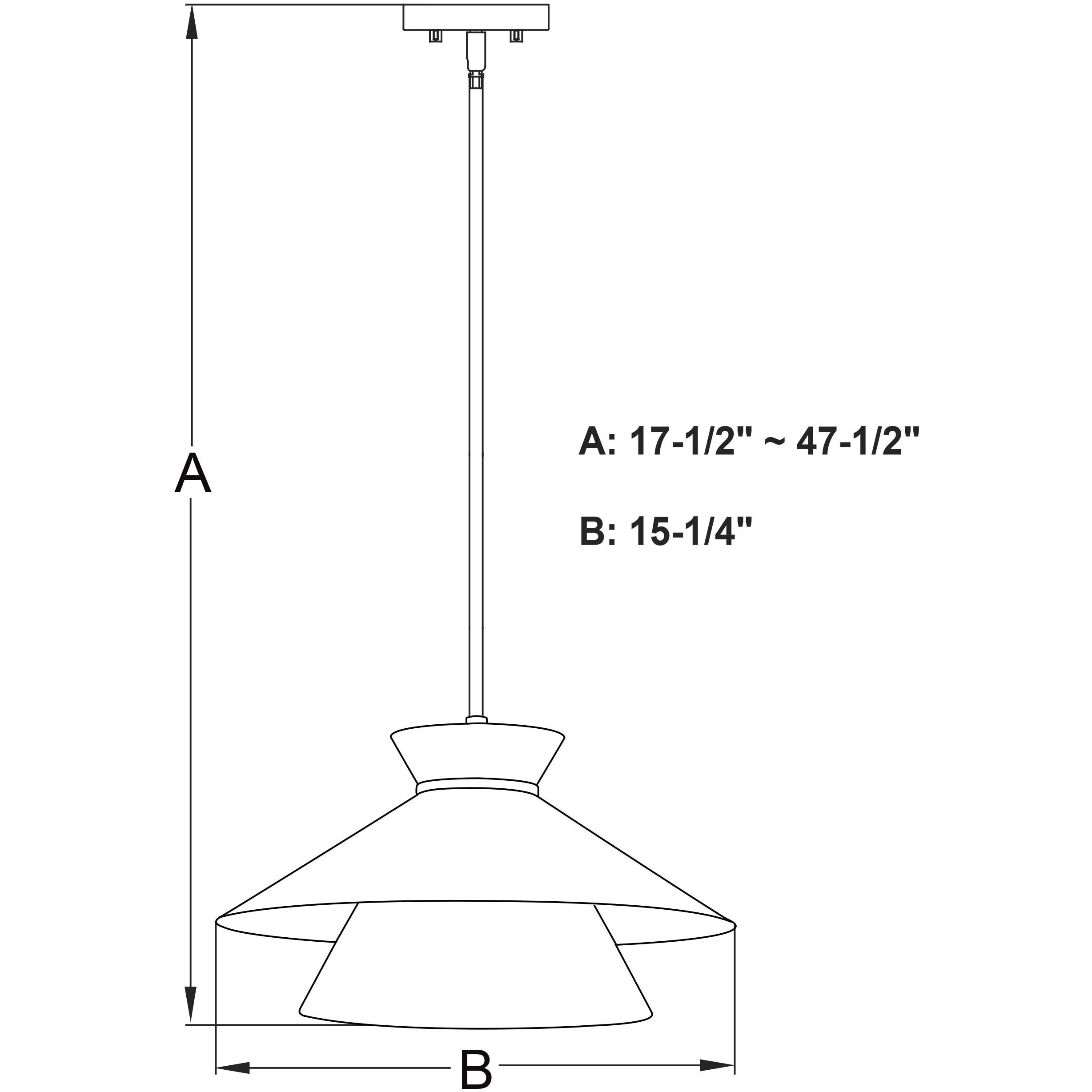 Loomis 1 Light 15.25 inch Matte Black Pendant Ceiling Light