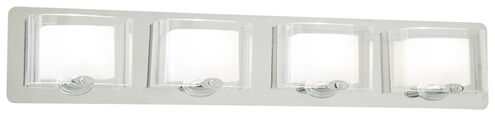 Chaparral 4 Light 30 inch Chrome Bathroom Vanity Light Wall Light