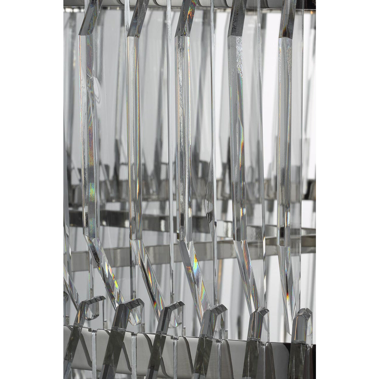 Waterford Killarney LED 32 inch Polished Nickel Layered Drum Chandelier Ceiling Light