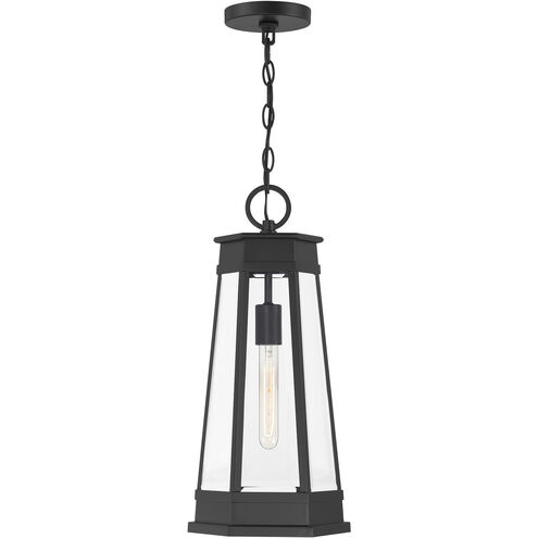 Payne 1 Light 9.5 inch Matte Black Outdoor Hanging Lantern